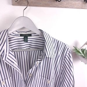 Ralph Lauren striped button down - EUC